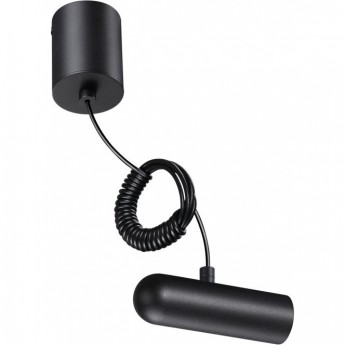 База накладная для ввода питания NOVOTECH 359385 KONST NT24 IP20 48V GLAT с заглушкой и проводом-подвесом (длина провода – 2м) черный